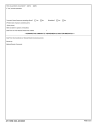 AF Form 3500 Pad Event Summary/Mock Response Event Summary Sheet, Page 2