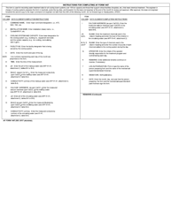 AF Form 1457 Water Treatment Operating Log for Cooling Tower Systems, Page 2