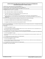 AF Form 348-R Line of Duty Determination for Restricted Report of Sexual Assault, Page 2
