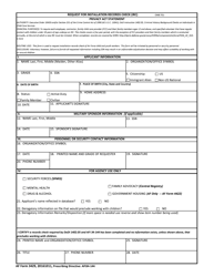 Document preview: AF Form 3429 Request for Installation Records Check (IRC)