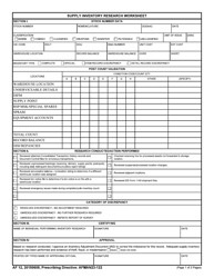 AF Form 12 Supply Inventory Research Worksheet