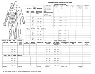 AF Form 3899N Patient Movement Pain Adjunction Flow Sheet, Page 2