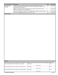 ACC Form 100 Aircraft Accident Investigation Board Checklist, Page 7