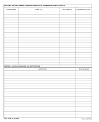 AETC Form 10 Instructor Training/Proficiency Record, Page 2