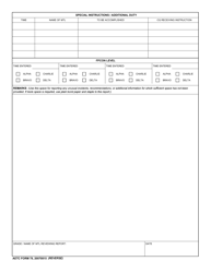AETC Form 78 Tour of Duty Report, Page 2