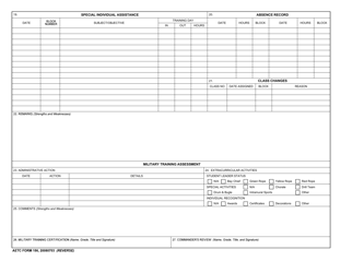 AETC Form 156 Student Training Report, Page 2