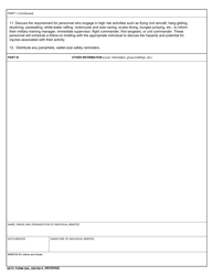 AETC Form 29A Commander&#039;s Newcomers&#039; Safety Briefing, Page 2