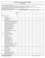 Document preview: AETC Form 393 Rcs/Rsu Controller Record of Training