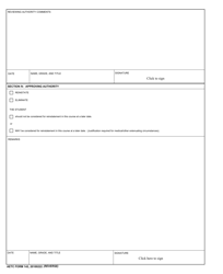 AETC Form 142 Record of Commander&#039;s Review Action (Sere), Page 2