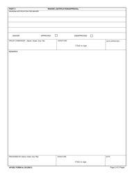 AFGSC Form 64 Request for Special Certification, Page 2