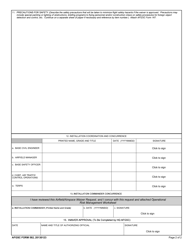 AFGSC Form 582 Request for Waiver to Airfield and Airspace Criteria, Page 2