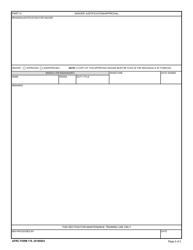 AFRC Form 176 Request for Placement on Special Certification Roster, Page 2
