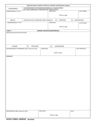 AFSOC Form 6 Request for Placement on Special Certification Roster, Page 2