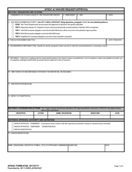 AFSOC Form 679A Afsoc A3 Waiver Request/Approval