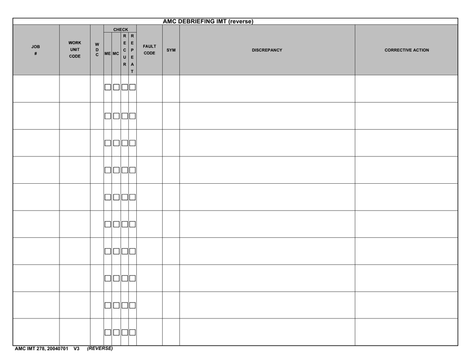 AMC IMT Form 278 - Fill Out, Sign Online and Download Fillable PDF ...