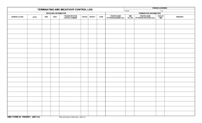 AMC Form 35 Download Fillable PDF or Fill Online Terminating AMC Micap ...