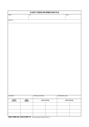 Document preview: AMC Form 446 Flight Crew Information File