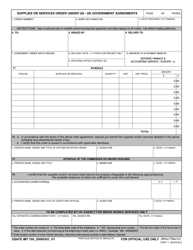 USAFE IMT Form 100 Supplies or Services Order Under US-UK Government Agreements, Page 2