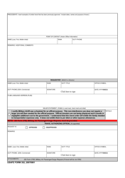 USAFE Form 352 Exception to Policy Request and Authorization, Page 2