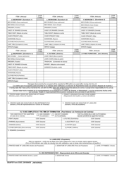 USAFE Form 333C Premises Condition/Inventory (English/Spanish), Page 2