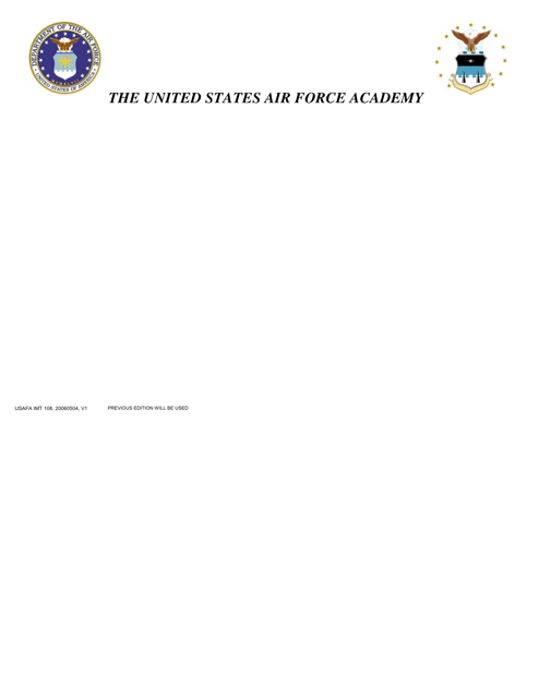 USAFA IMT Form 108  Printable Pdf