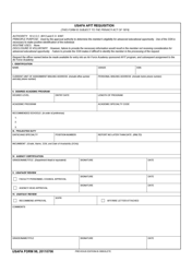 Document preview: USAFA Form 98 Usafa Afit Requisition