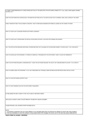 USAFA Form 136 Software Request Questionnaire, Page 2