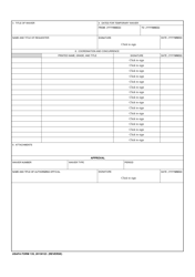 USAFA Form 135 Request for Airfield and Airspace Criteria Waiver, Page 2