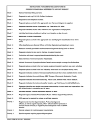 USAFA Form 99 Presentations/Public Address/Vtc Support Request, Page 2