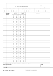 AFTO Form 138 E-3 Asip Inspection Record
