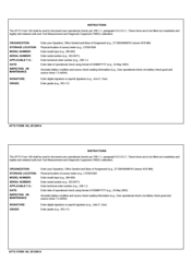 AFTO Form 140 Radiac Equipment Maintenance Record, Page 2