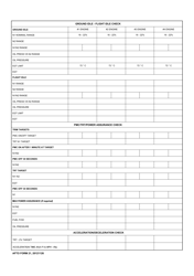 AFTO Form 21 Kc-135r-Power Assurance; Acel-Decel; Ground Idle-Flight Idle Check Sheet, Page 2