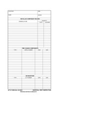 Document preview: AFTO Form 406 Survival Vest Inspection