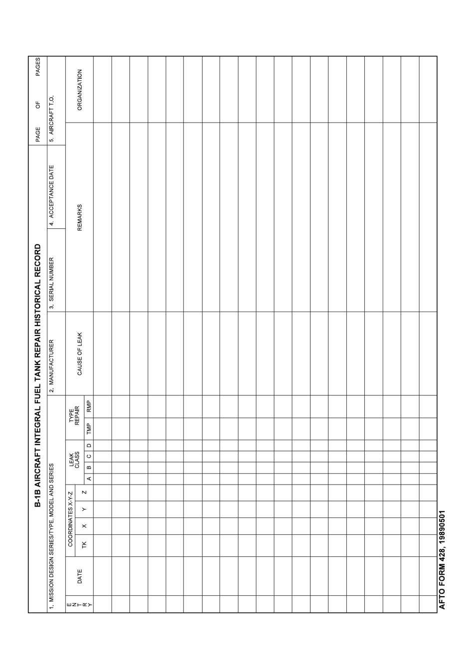 AFTO Form 428 - Fill Out, Sign Online and Download Fillable PDF ...