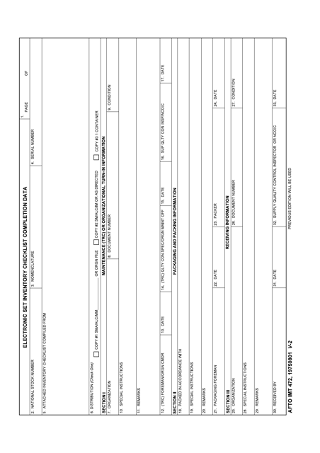 AFTO IMT Form 472  Printable Pdf