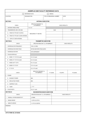 AFTO Form 522 An/Mpn-25 Facility Reference Data, Page 3