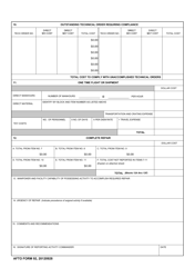 AFTO Form 92 Aerospace Vehicle Condition Inspection Report, Page 3