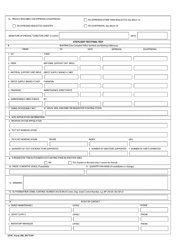 AFSC Form 100 Floating Line Fill Floating Stock, Page 2