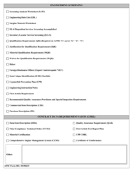 AFSC Form 002 Buy Checklist, Page 2