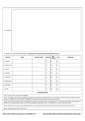 AFSC Form 500 Work Control Document Production Planning Team Checklist, Page 2