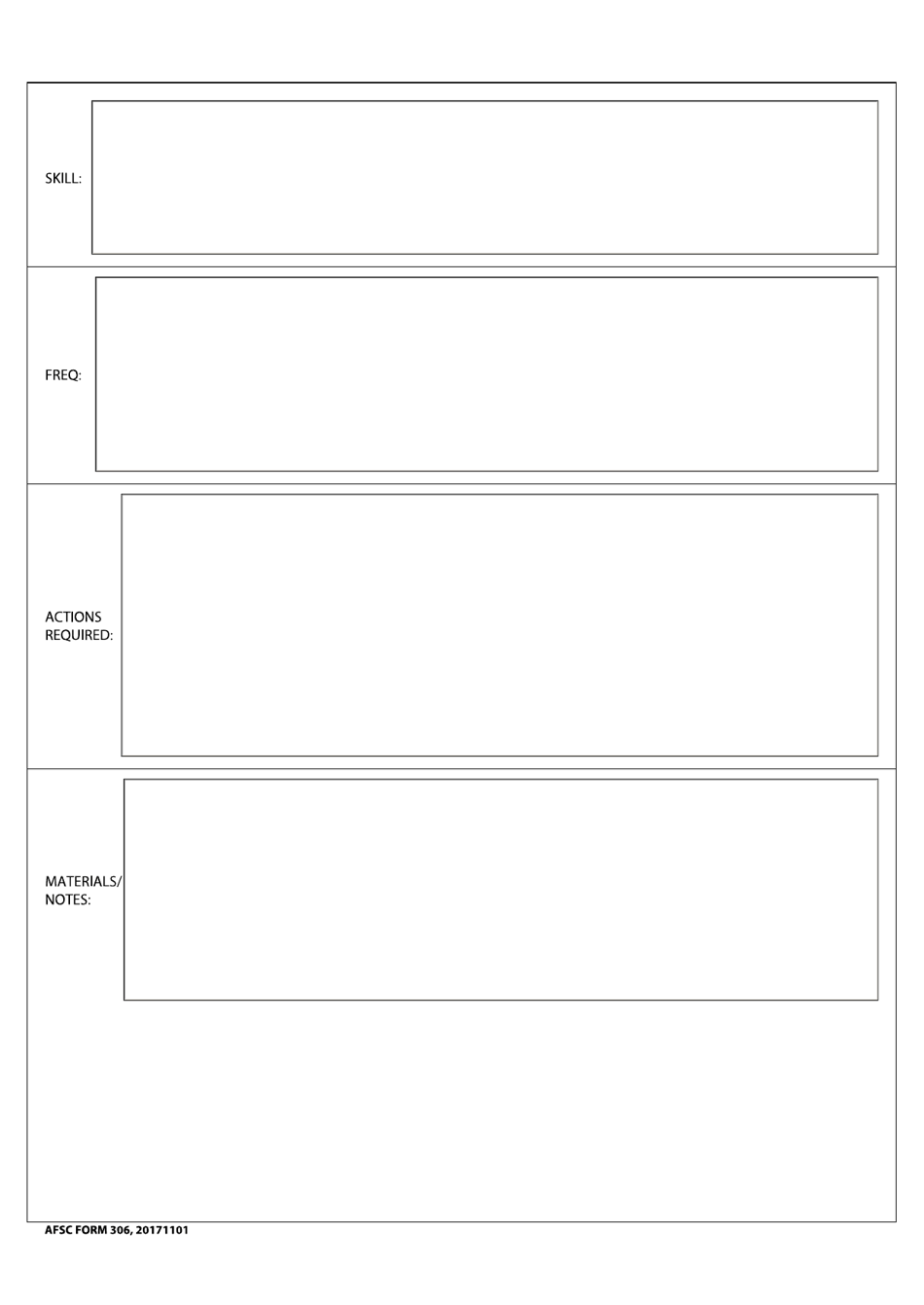 AFSC Form 306 Preventive Maintenance Instructions, Page 2