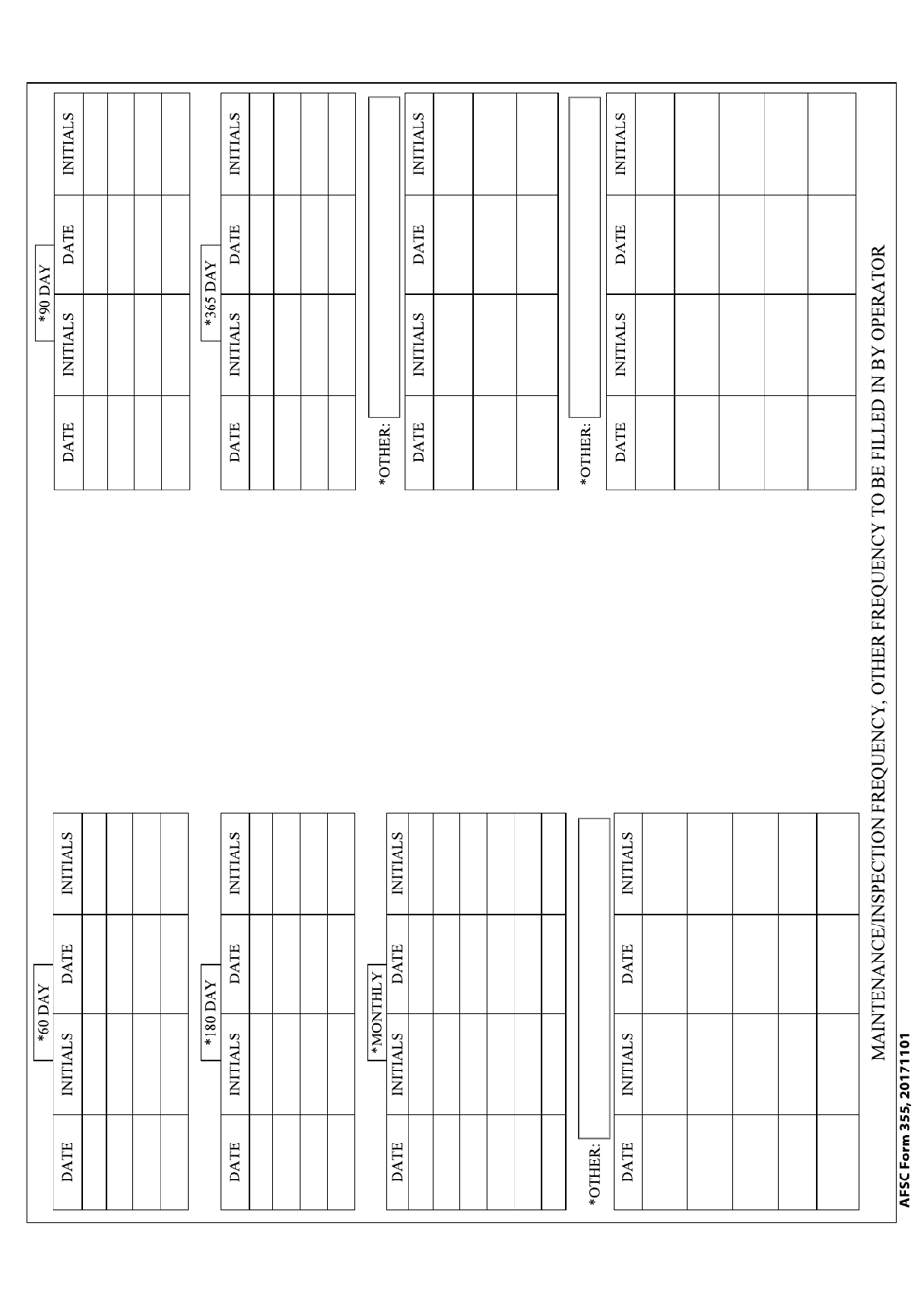 AFSC Form 355 - Fill Out, Sign Online and Download Fillable PDF ...