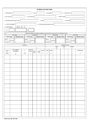 AFSC Form 105 Workload Record