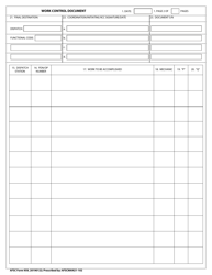 AFSC Form 959 Work Control Document, Page 2