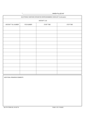 354 FW Form 25 Electronic Warfare Integrated Reprogramming Checklist, Page 2
