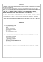 45 SW Form 400 Request to Use Base Facilities, Page 2