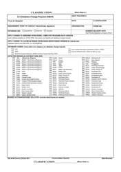 552 ACW Form 8 E-3 Database Change Request (Dbcr)