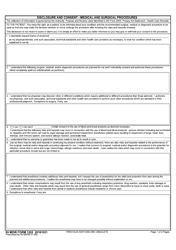 59 MDW Form 1202 Disclosure and Consent - Medical and Surgical Procedures