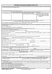 Document preview: 59 MDW Form 176 Screening Questionnaire Newborn-3 Month Visit