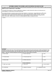 59 MDW Form 5026 Informed Consent for Excimer Laser Photorefractive Keratectomy, Page 2